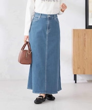 Aラインデニムスカート