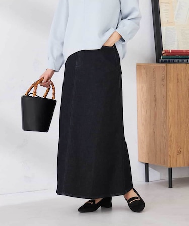 Aラインデニムスカート