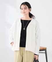 ダンボールジップカーディガン