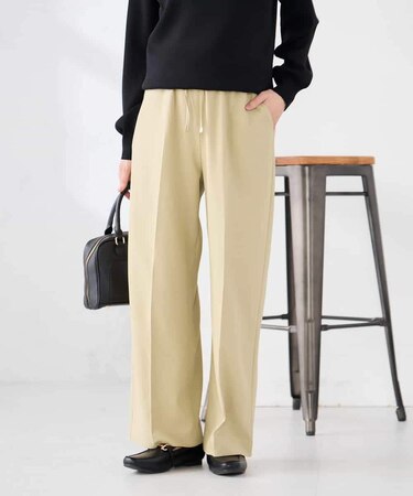 ［支持率NO.1/イージーケア］イージーワイドパンツ