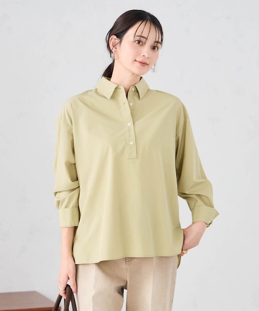 【シワになりにくい】スキッパーシャツ