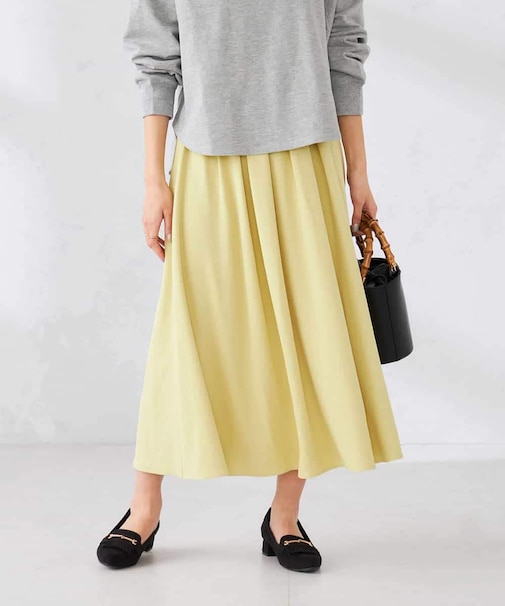 落ち感フレアスカート