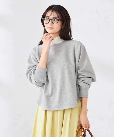 ラメ裏毛ドルマンスウェット