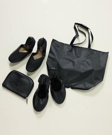 ポーチ付き携帯バレエシューズ