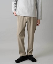 【イージーケア/洗濯機で洗える/毛玉になりにくい/ストレッチ】メランジツイルセミルーズパンツ