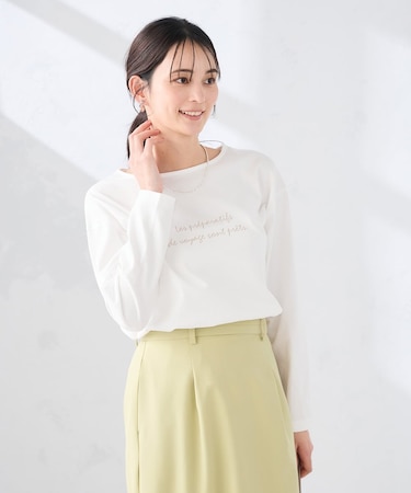 【コットン100%】ロゴアソートロンT