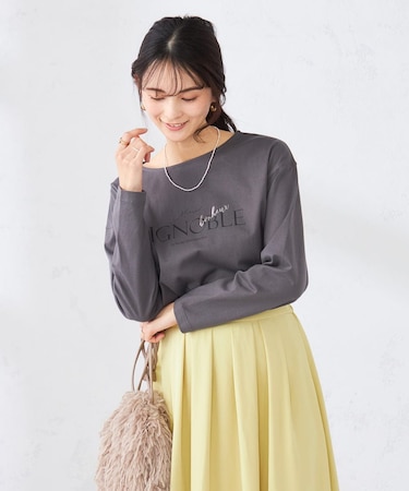 【コットン100%】ロゴアソートロンT