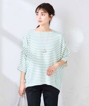 リップルバンザイスリーブカットソー