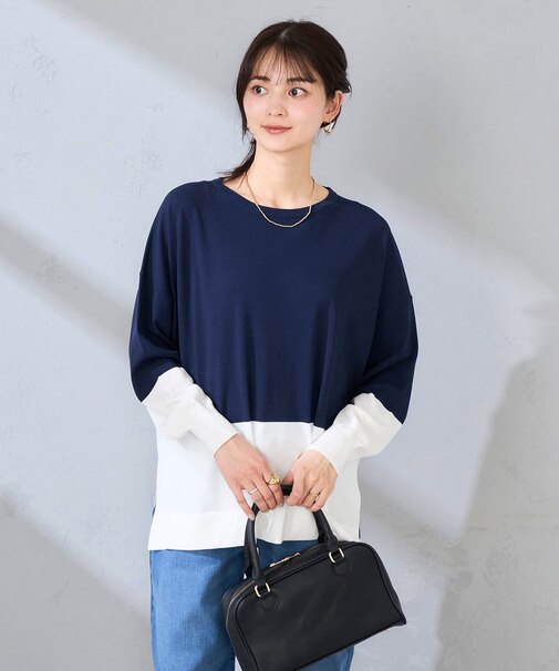 バイカラーニット