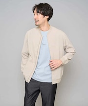 【イージーケア/洗濯機で洗える/毛玉になりにくい/ストレッチ】リライトリブブルゾン