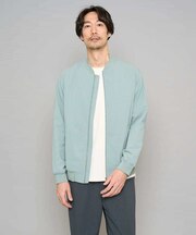 【イージーケア/洗濯機で洗える/毛玉になりにくい/ストレッチ】リライトリブブルゾン