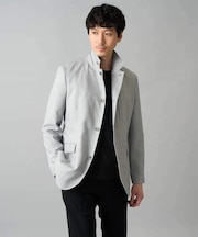 【スマート/イージーケア/洗濯機で洗える/毛玉になりにくい/ストレッチ】ドライタッチメランジコンバーチブルジャケット