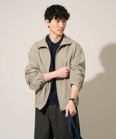 ジップアップスタンドカラーブルゾン