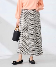 【雑誌InRed(宝島社)4月号掲載】ギンガムチェックプリーツスカート