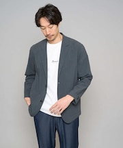 【イージーケア/洗濯機で洗える/毛玉になりにくい/ストレッチ】春リライト テーラードジャケット