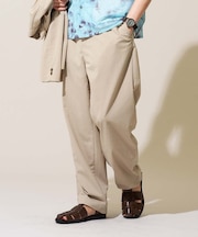 【イージーケア/洗濯機で洗える/毛玉になりにくい/ストレッチ】春リライト ワイドシルエットイージーパンツ