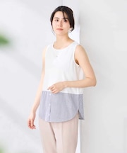 シャツヘムタンクトップ