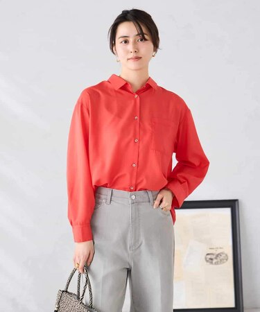 バックタックシアーシャツ【接触冷感/イージーケア】