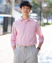 【イージーケア/洗濯機で洗える/速乾/接触冷感/ストレッチ】ポリエステルアサシチブソデシャツ