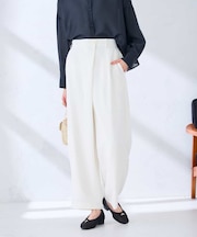 【洗える】ラップ風ワイドパンツ