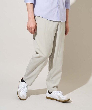 【雑誌MonoMax5月号掲載】リライトセミルーズアンクルパンツ【イージーケア/洗濯機で洗える/接触冷感/吸水速乾/UVカット/ストレッチ】