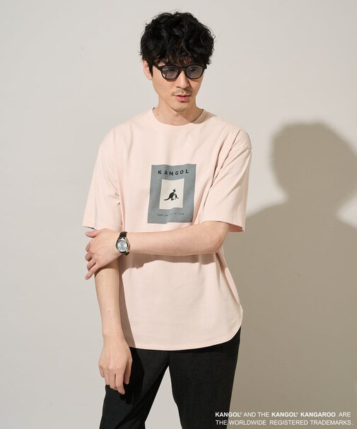 【コラボ/接触冷感】ＫＡＮＧＯＬスクエアプリントロングシルエットカットソー