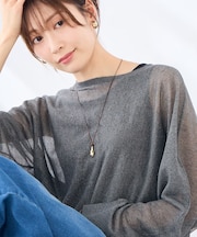 ドロップモチーフコードネックレス