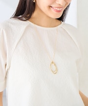 パール付きワントップネックレス