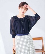 シアーギャザーニット