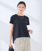 【接触冷感/UVカット】バックタックエンボスロゴＴシャツ