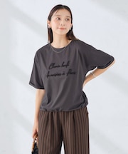 【新色追加】裾ドロストロゴTシャツ