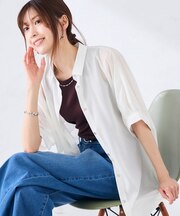 【接触冷感/洗える/イージーケア/毛玉になりにくい】シアータックシャツ