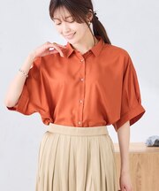 【接触冷感/洗える/イージーケア/毛玉になりにくい】シアータックシャツ