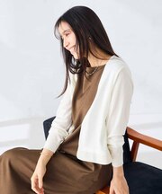 シアーラメトッパーカーディガン