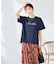 【接触冷感/UVカット/コットン100%】ロゴゆるTシャツ