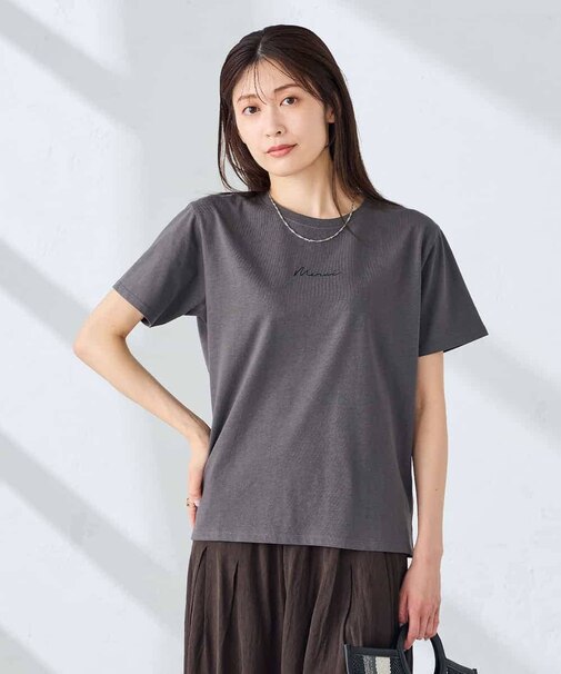 【接触冷感/UVカット/コットン100%】コンパクトロゴTシャツ