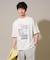 【接触冷感/洗濯機で洗える/イージーケア/毛玉になりにくい】フォトプリントワイドシルエットカットソー