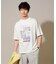 【接触冷感/洗濯機で洗える/イージーケア/毛玉になりにくい】フォトプリントワイドシルエットカットソー