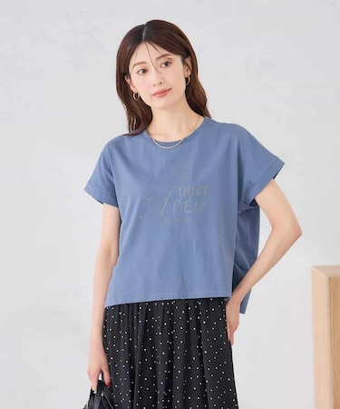 【UVカット/接触冷感】フォルムロゴTシャツ