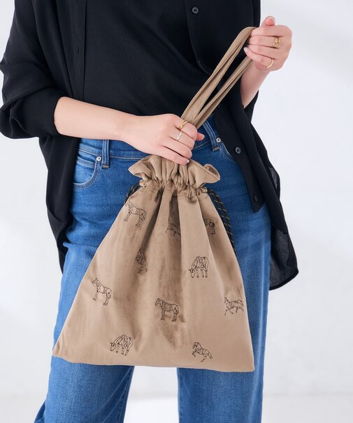 刺繍トートバッグ