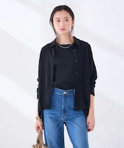 楊柳ドルマンシルエットシャツ