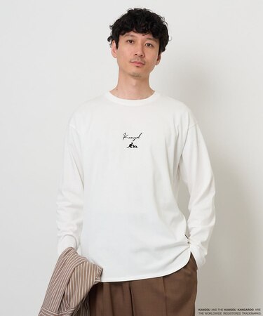 KANGOLスクエアプリントロングシルエットカットソー