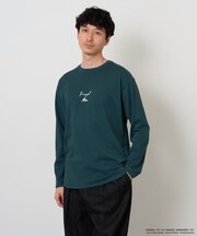 KANGOLスクエアプリントロングシルエットカットソー
