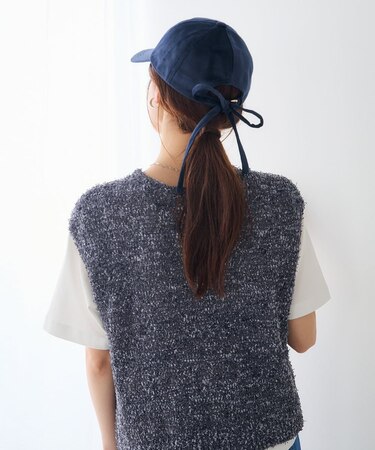 2WAY バックリボンキャップ