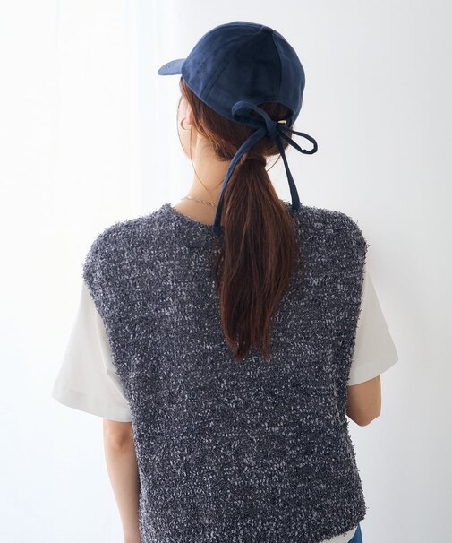 2WAY バックリボンキャップ