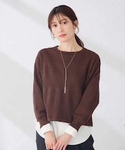 【2SET】レイヤード ニット セット