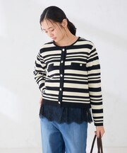 ミラノリブ ニット ジャケット
