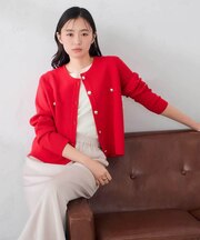 ミラノリブ ニット ジャケット