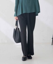 ジャージー セミフレア パンツ