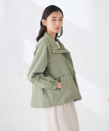 ベスト付き ナイロン ワッシャー ブルゾン
